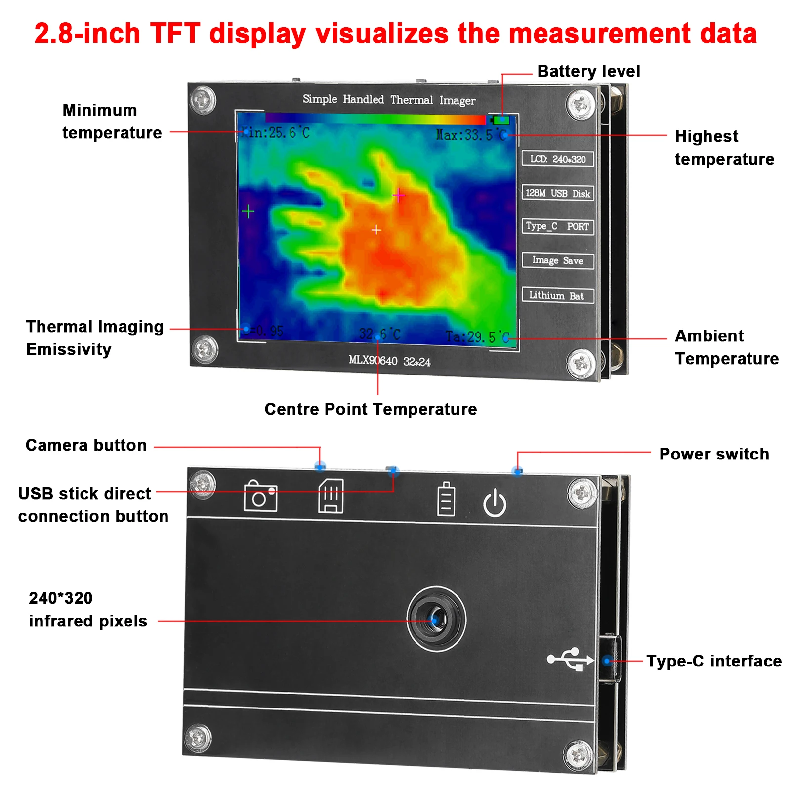 Caméra thermique 32*24 -40°C ℃ - Thermal Imaging Camera Pcb Repair avis et prix